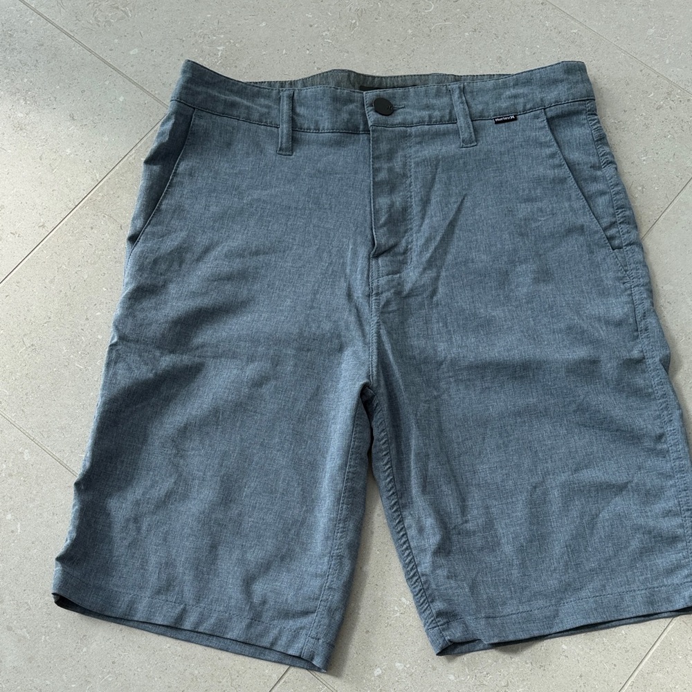 Hurley Men's Charcoal Flat Front Shorts